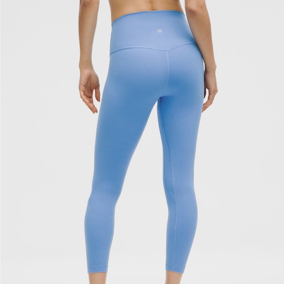 Lululemon Align Crop Leggings Pool Party Blue 23” Size 14 - Picture 2 of 11